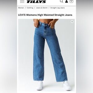 Levi’s High Waisted Straight Jeans W28 L31 Womens Excellent Pre Owned Condition